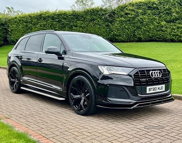 Black Used 2020 Audi Q7 S-Line SUV | £33,495 (A bit pricey) - Image 1/4