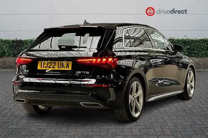 Used Audi A3 Sportback S-Line 150 HP (110 kW) 2022 Black Hatchback