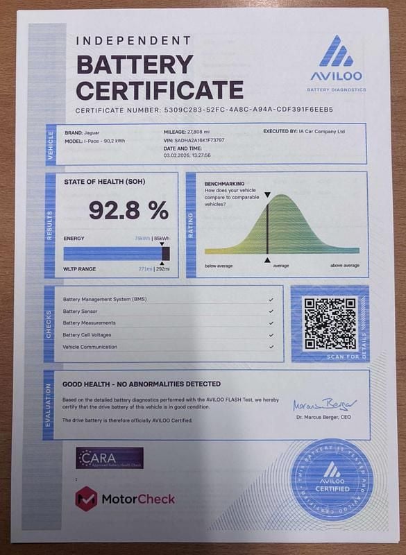 Used Jaguar I-Pace S 294 kW (400 HP) 2019 Black SUV