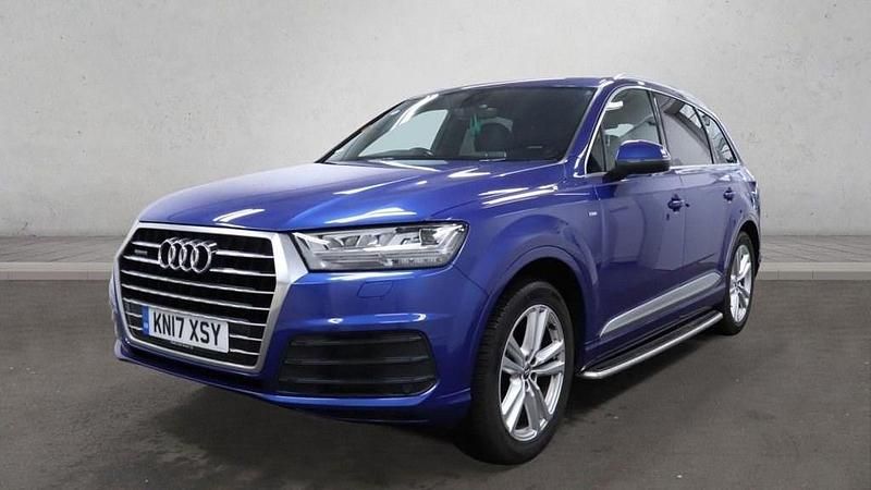 Used Audi Q7 S-Line 218 HP (160 kW) 2017 Blue SUV