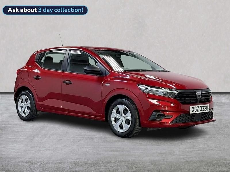 Red Used 2022 Dacia Sandero Essentiel Hatchback | £9,750 (Good price) - Image 1/4