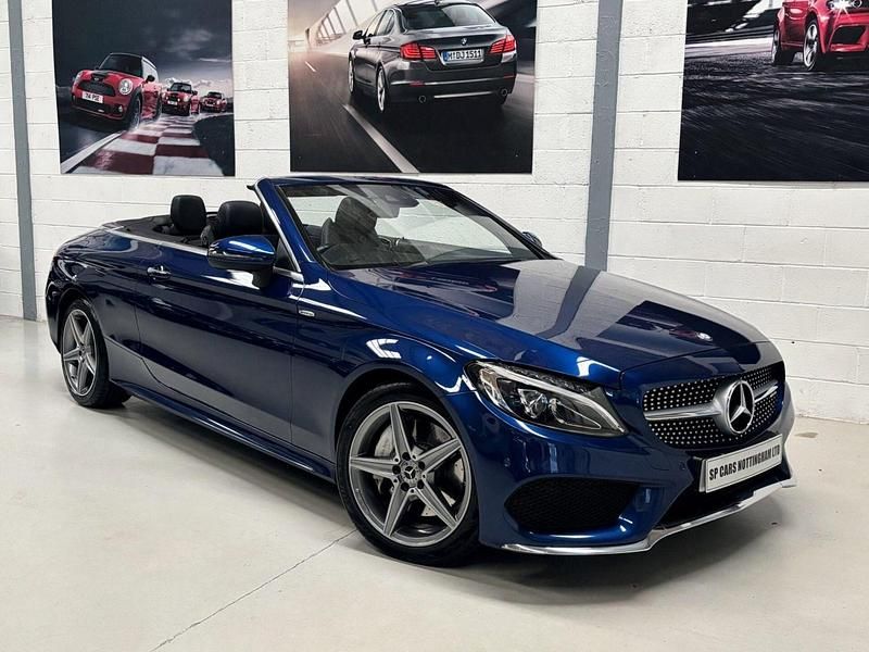 Blue Used 2017 Mercedes C250 AMG Line Premium Plus Cabriolet | £17,250 (Fair price) - Image 1/4