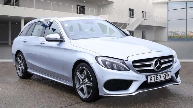 Silver Used 2017 Mercedes C220 AMG line Estate | £12,000 (Fair price) - Image 1/4