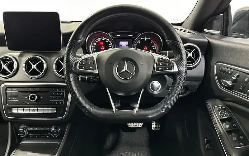 Used Mercedes CLA220 AMG line 170 HP (125 kW) 2018 Grey Coupe