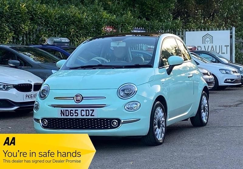 Green Used 2015 Fiat 500 Lounge Hatchback | £4,994 (Fair price) - Image 1/4