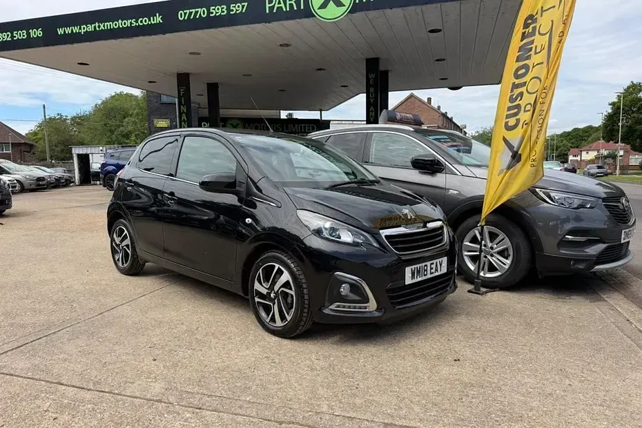 Used Peugeot 108 Allure 82 HP (60 kW) 2018 Black Hatchback