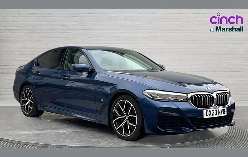 Blue Used 2023 BMW 520 M Sport Sedan | £28,430 (Fair price) - Image 1/4