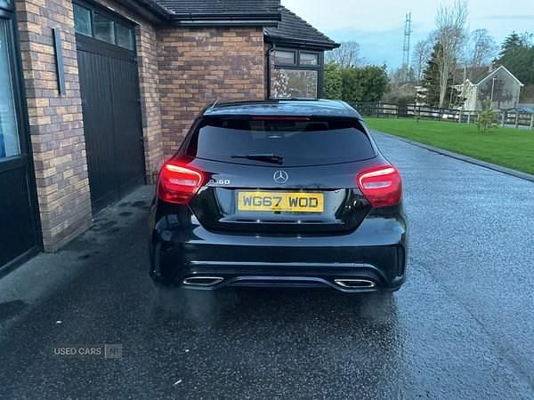 Used Mercedes A160 AMG line 102 HP (75 kW) 2017 Black Hatchback