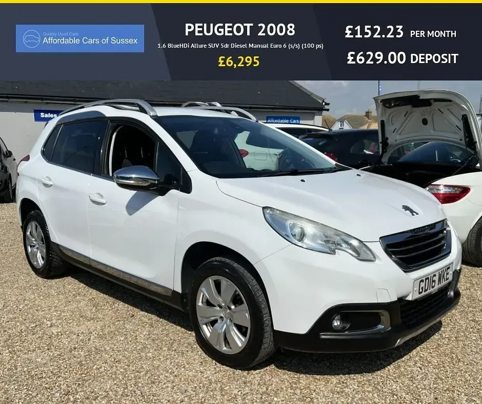 Used Peugeot 2008 Allure 100 HP (73 kW) 2016 White SUV