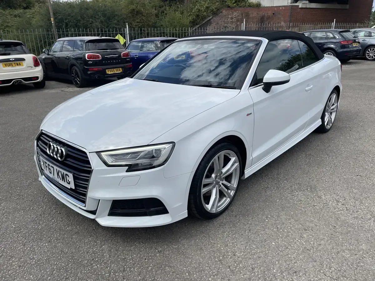 Used Audi A3 Cabriolet S-Line 150 HP (110 kW) 2017 White Cabriolet