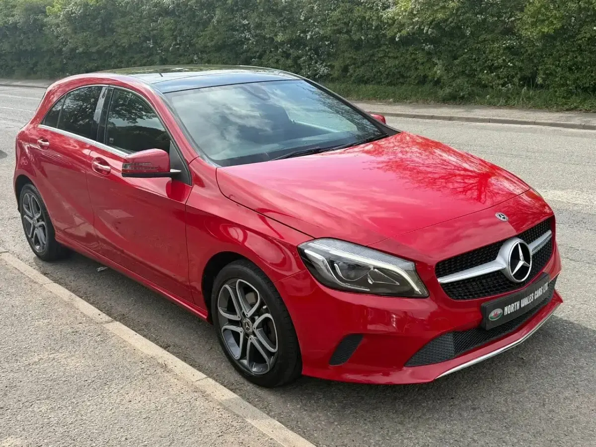 Used Mercedes A200 Sport Edition 136 HP (100 kW) 2018 Red Hatchback