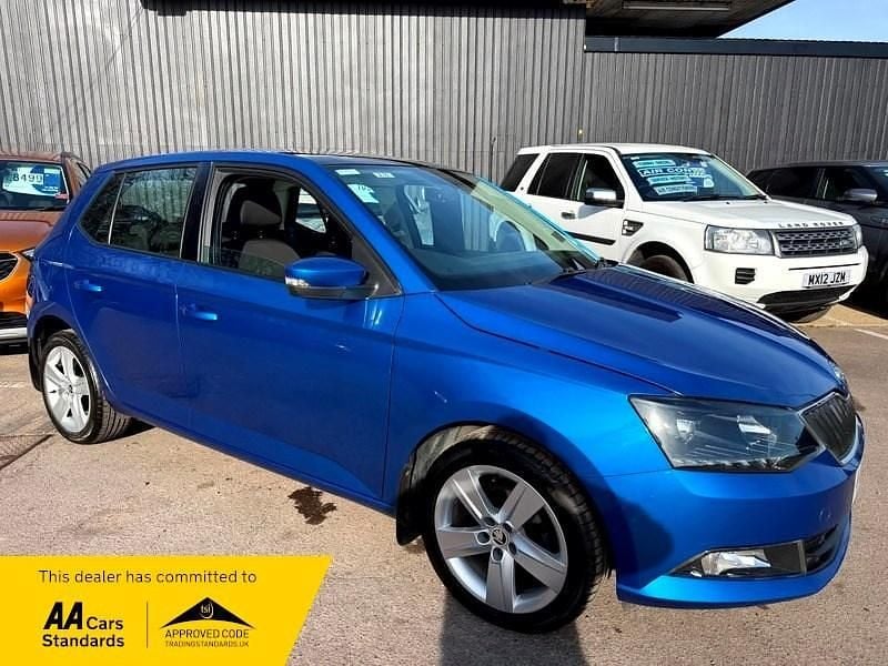 Used Skoda Fabia SE L 90 HP (66 kW) 2015 Blue Hatchback