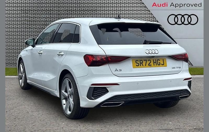 Used Audi A3 S-Line 147 HP (108 kW) 2022 White Sedan