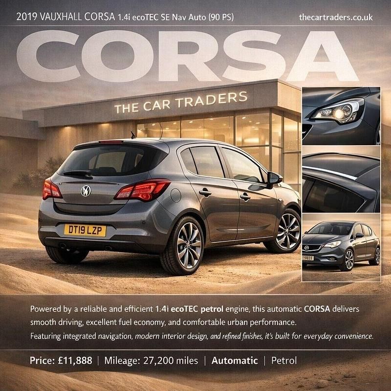 Used Vauxhall Corsa 90 HP (66 kW) 2019 Grey Hatchback