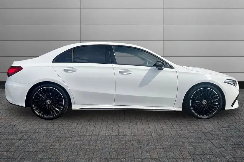 Used Mercedes A200 AMG line 175 HP (128 kW) 2025 Polar white Sedan