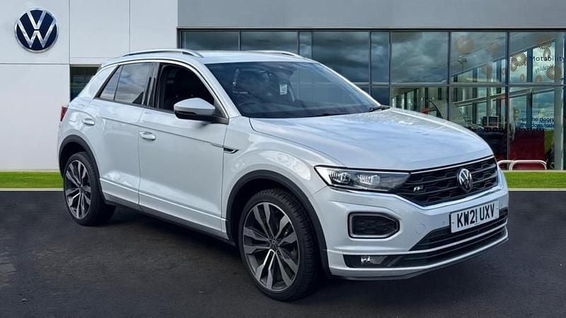 Used VW T-Roc R-line 150 HP (110 kW) 2021 White silver SUV