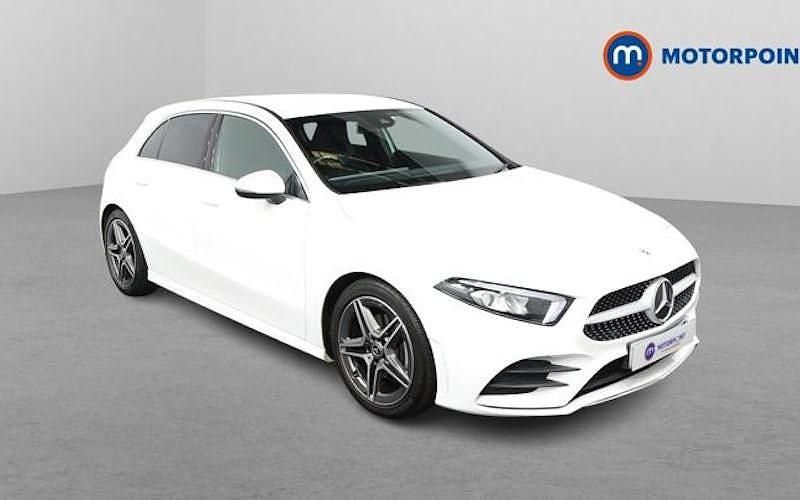 Used Mercedes A200 AMG line 163 HP (119 kW) 2019 White Hatchback