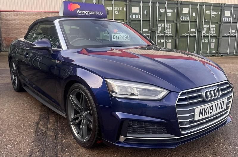 Blue Used 2019 Audi A5 Cabriolet S-Line Cabriolet | £12,495 - Image 1/4
