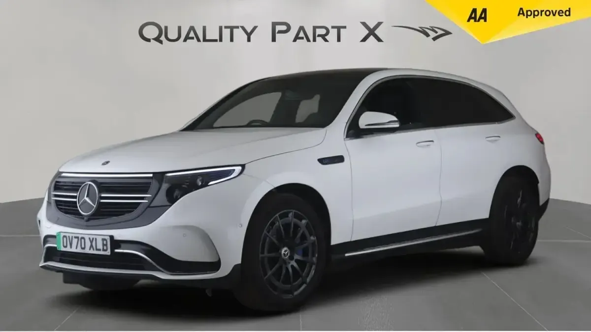 Used Mercedes EQC400 AMG line 300 kW (408 HP) 2020 White SUV