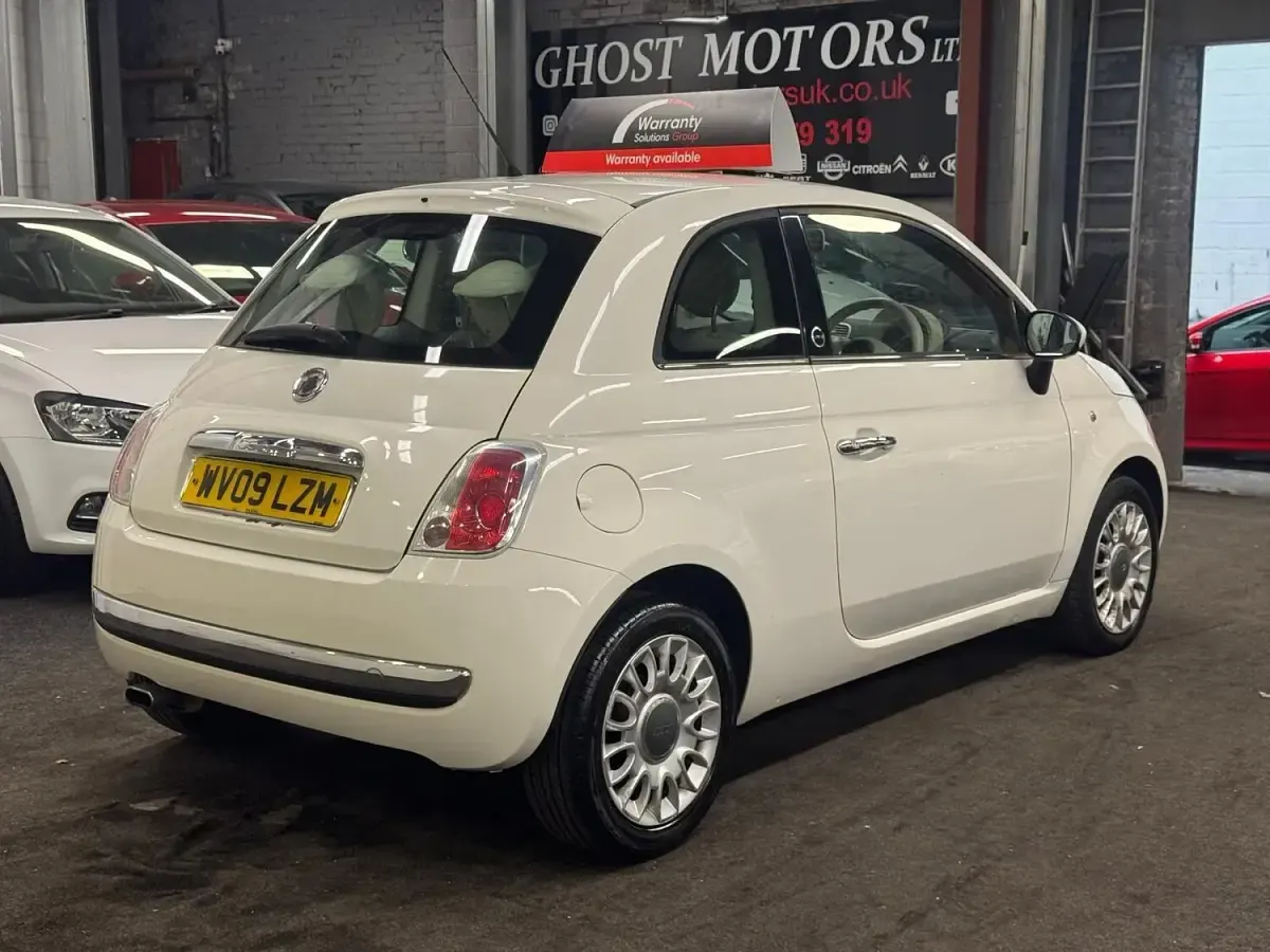 Used Fiat 500 69 HP (50 kW) 2009 White Cabriolet
