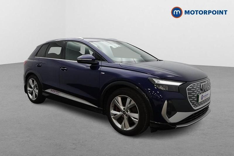Used Audi Q4 e-tron S-Line 150 kW (204 HP) 2021 Blue SUV