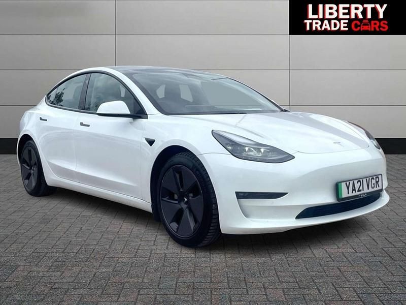 White Used 2021 Tesla Model 3 Long Range AWD Sedan | £10,829 (Fair price) - Image 1/4