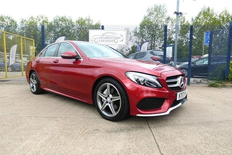 Red Used 2017 Mercedes C200 AMG line Sedan | £10,995 (Fair price) - Image 1/4