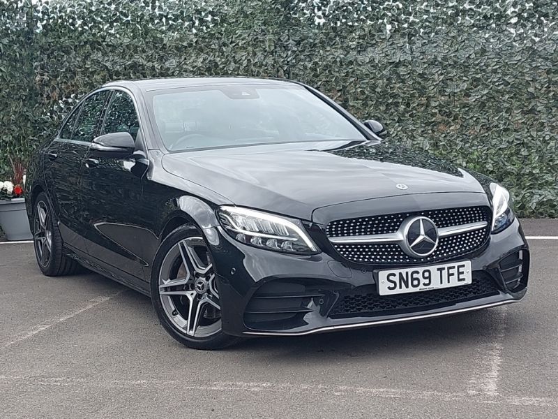 Black Used 2019 Mercedes C300 AMG line Sedan | £18,798 (Fair price) - Image 1/4