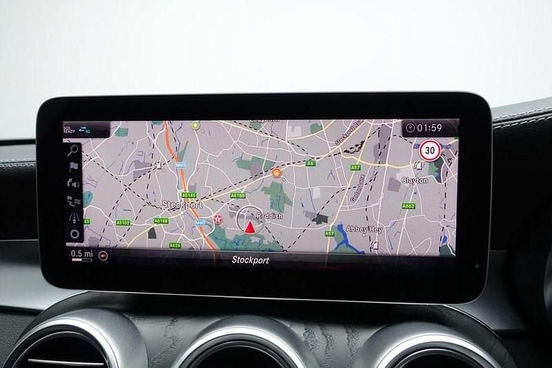 Used Mercedes C220 AMG line 194 HP (142 kW) 2020 Silver Sedan