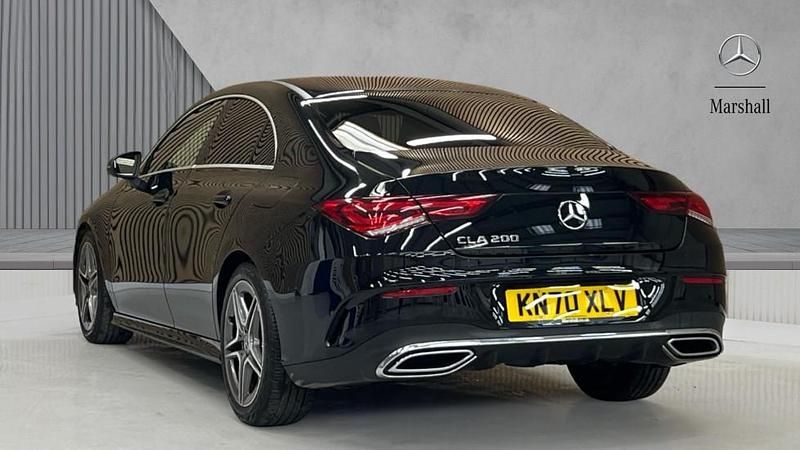 Used Mercedes CLA200 AMG line 163 HP (119 kW) 2020 Cosmos black metallic Coupe