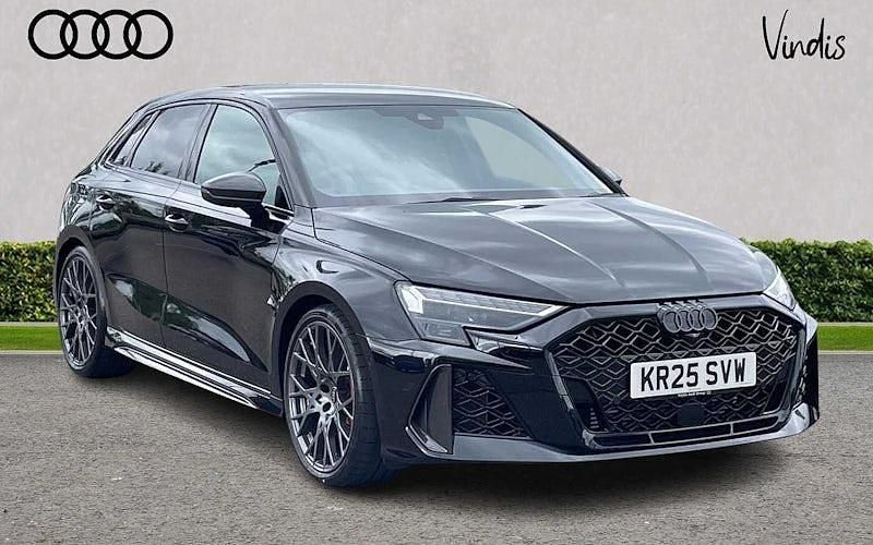 Black Used 2025 Audi RS3 Sport Sedan | £56,672 (Fair price) - Image 1/4