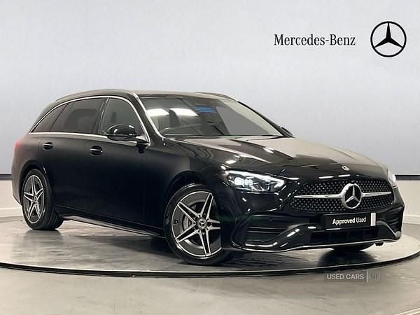 Black Used 2024 Mercedes C220 AMG line Estate | £32,495 (Fair price) - Image 1/4