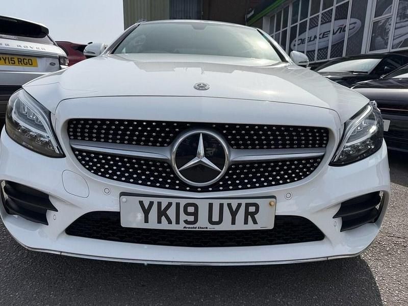 Used Mercedes C220 AMG line 2019 White Coupe