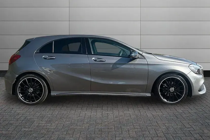 Used Mercedes A200 AMG line 134 HP (98 kW) 2018 Mountain grey Hatchback