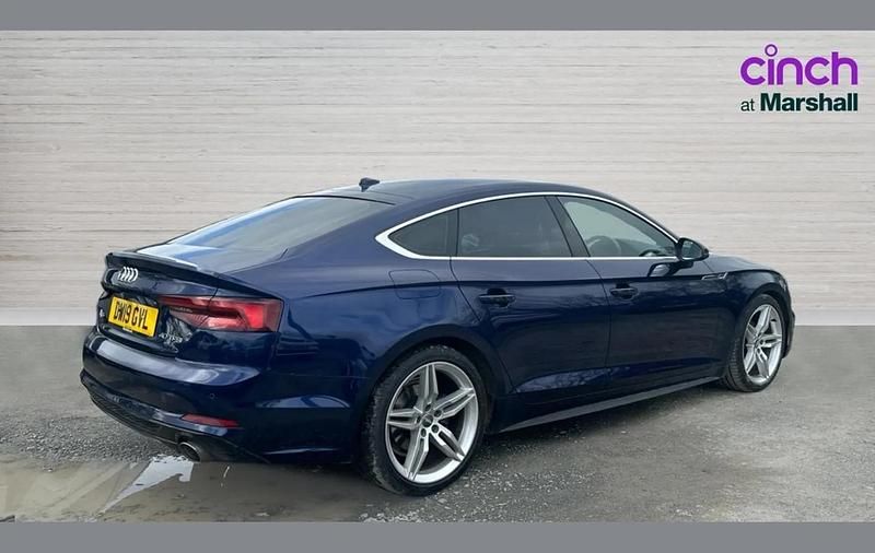 Used Audi A5 Sportback S-Line 190 HP (139 kW) 2019 Blue Hatchback