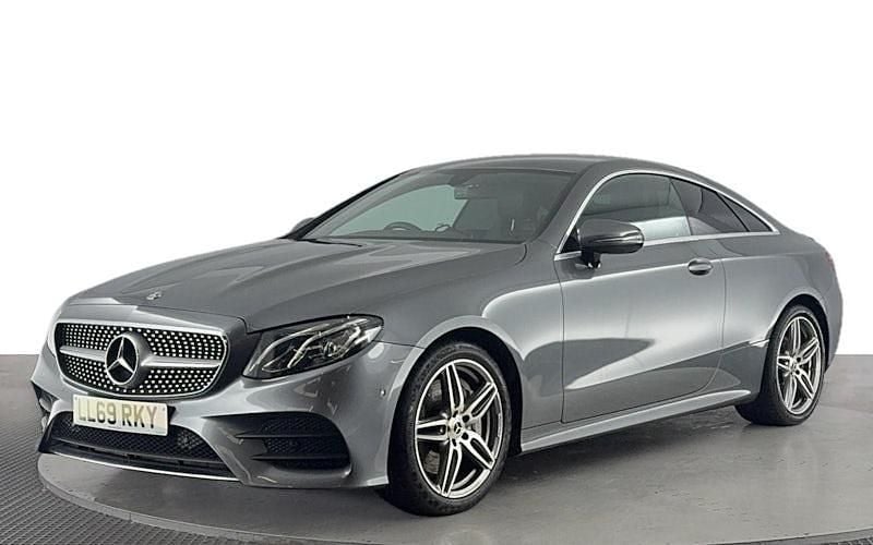 Used Mercedes E350 AMG line 313 HP (230 kW) 2019 Grey Coupe