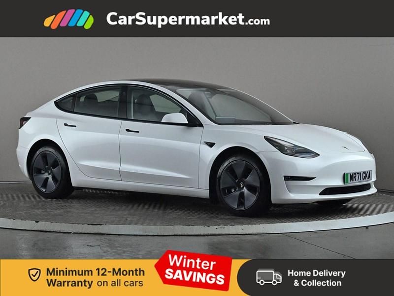 White Used 2021 Tesla Model 3 Long Range AWD Sedan | £20,097 (Fair price) - Image 1/3