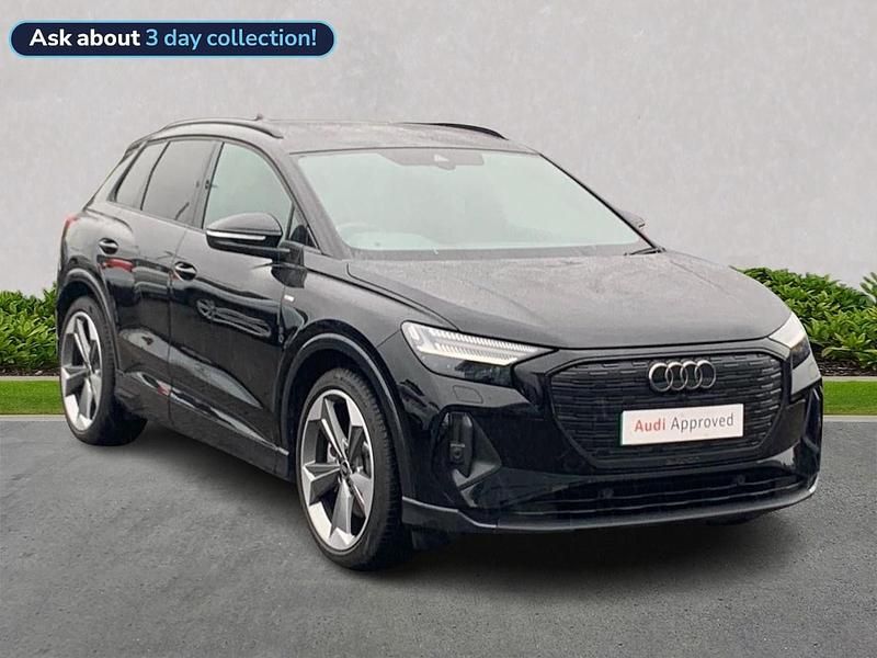 Black Used 2025 Audi Q4 e-tron Black Edition SUV | £38,799 (Super price) - Image 1/4