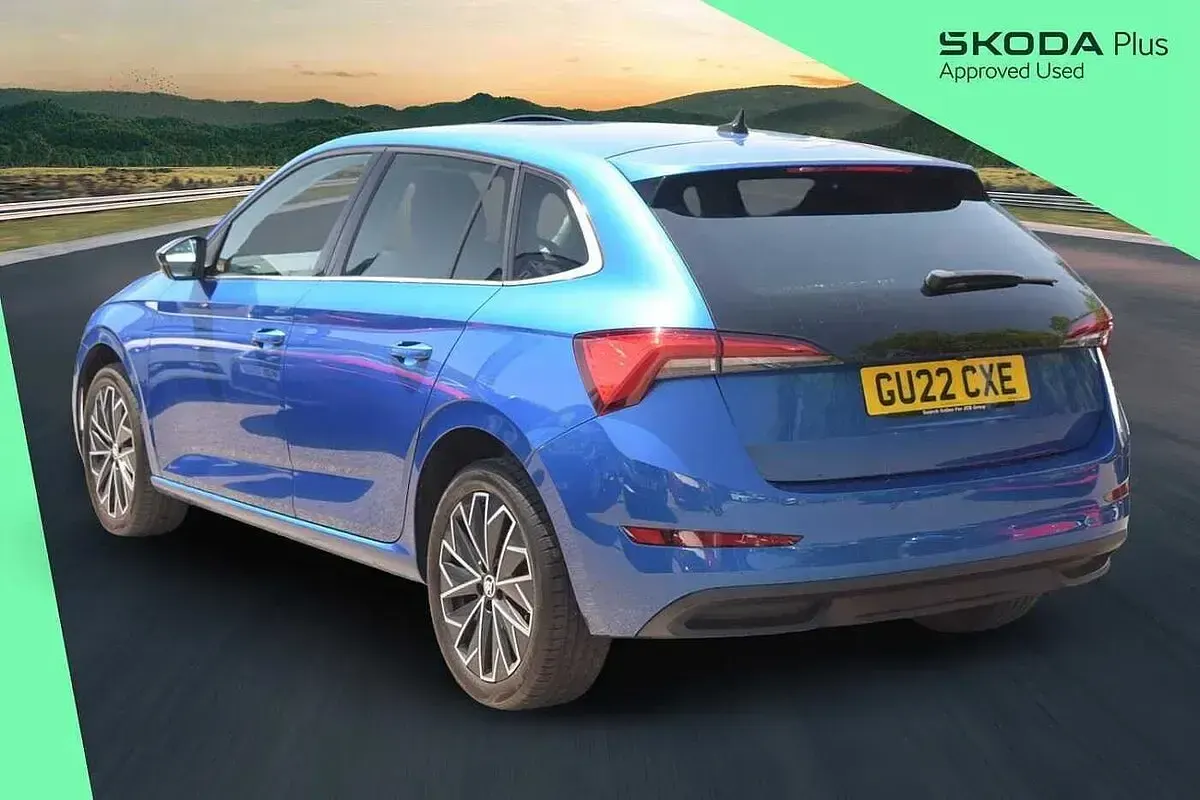 Used Skoda 110 R SE L 81 HP (59 kW) 2022 Race blue metallic Estate