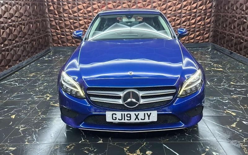 Used Mercedes C200 184 HP (135 kW) 2019 Blue Sedan