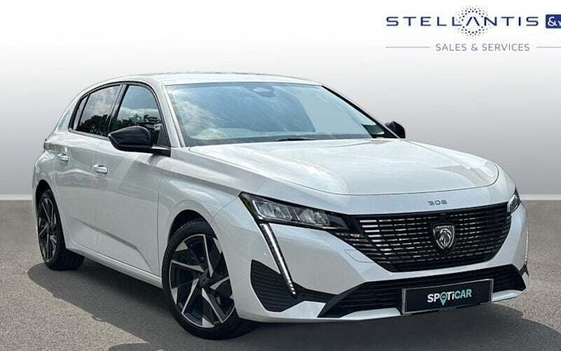 White Used 2022 Peugeot 308 Allure Premium Hatchback | £16,963 (Fair price) - Image 1/4