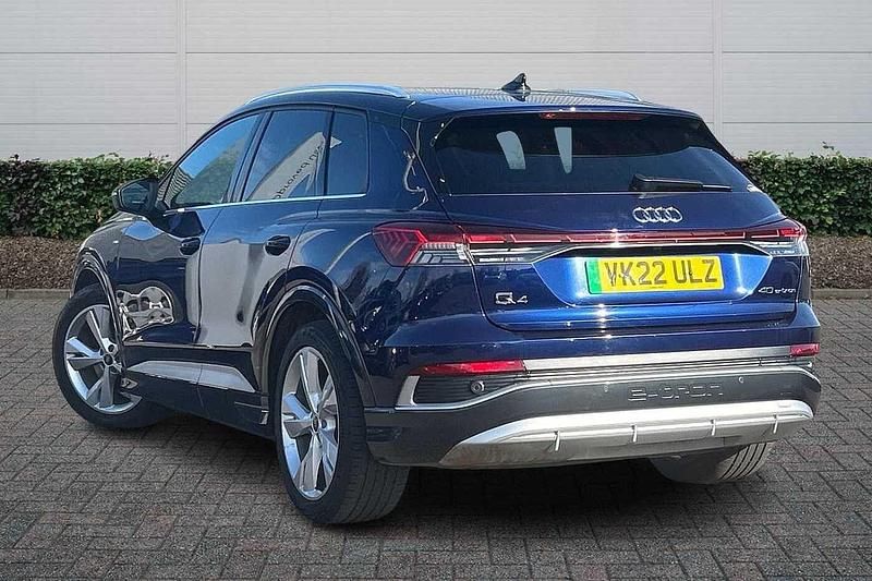 Used Audi Q4 e-tron S-Line 150 kW (204 HP) 2022 Blue SUV