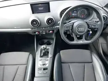 Used Audi A3 S-Line 116 HP (85 kW) 2019 Black Sedan