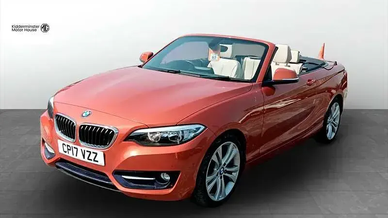 Begagnad BMW 218 Sport Line 150 HK (110 kW) 2017 Orange Cab
