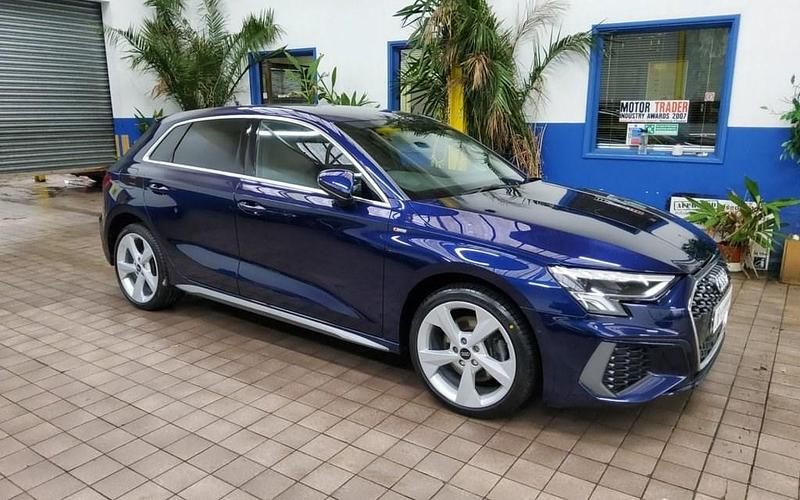 Used Audi A3 Sportback e-tron S-Line 2022 Blue Hatchback