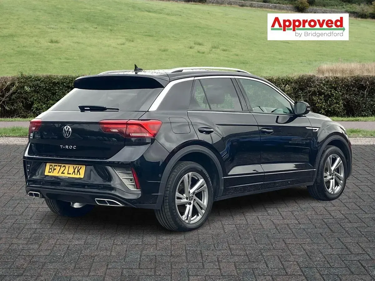 Usado VW T-Roc R-line 150 CV (110 kW) 2022 Negro SUV