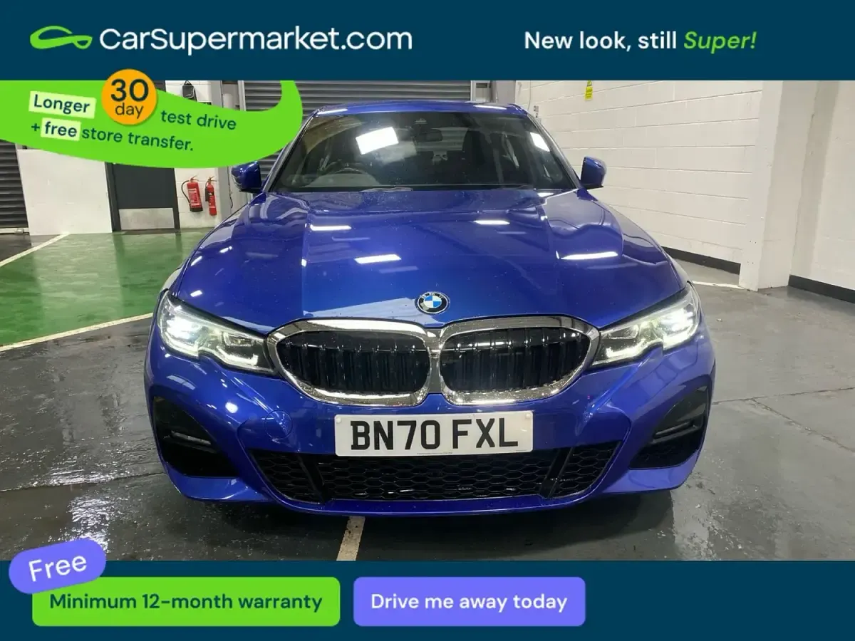 Begagnad BMW 330e M Sport 2020 Blå Sedan