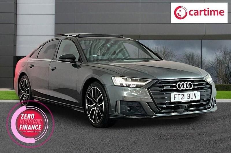 Grey Used 2021 Audi A8 Black Edition Sedan | £32,200 (Fair price) - Image 1/3