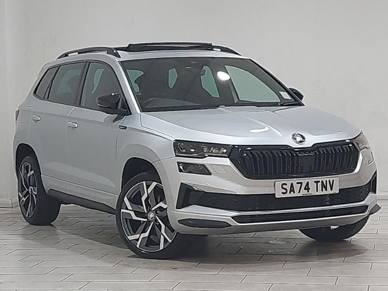 Silver Used 2024 Skoda Karoq SportLine SUV | £27,998 (A bit pricey) - Image 1/4