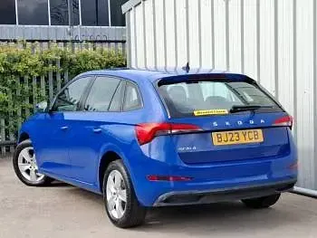 Used Skoda Scala SE 95 HP (69 kW) 2023 Blue Hatchback